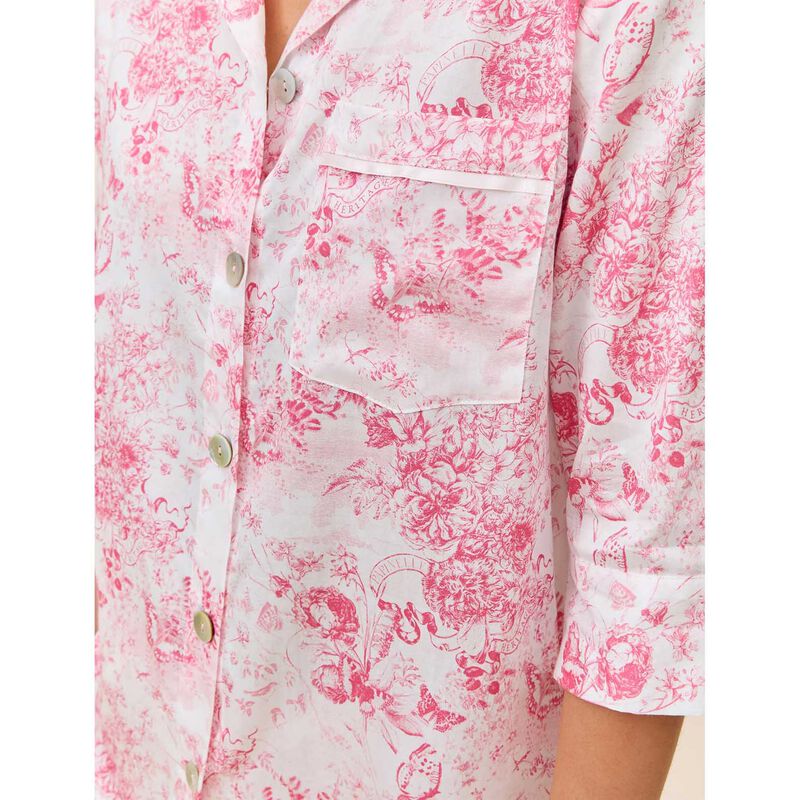 Papinelle Toile De Jouy Crop PJ Set image number 2